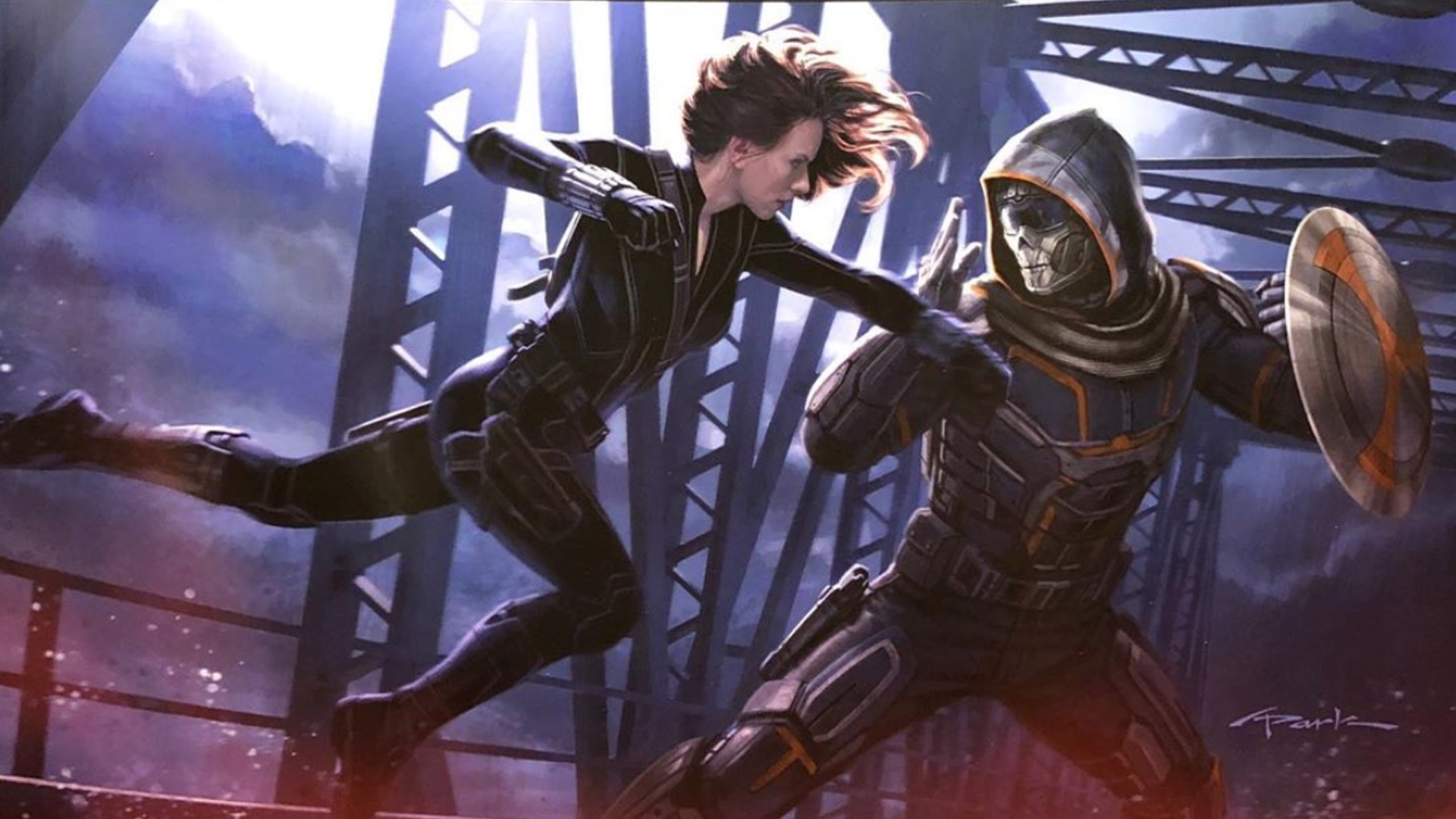 BLACK WIDOW Movie Poster Art Shows Black Widow Fighting Taskmaster —  GeekTyrant