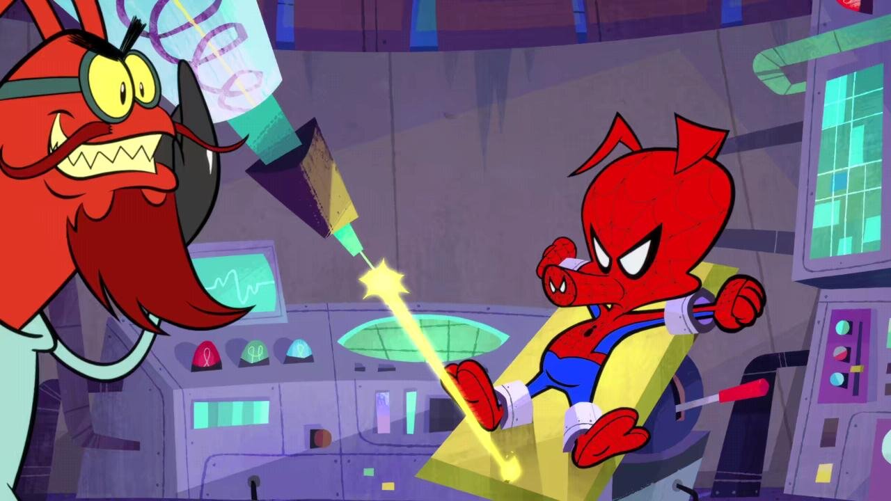 Watch the Fun Animated Short SPIDER-HAM: CAUGHT IN A HAM From SPIDER-MAN:  INTO THE SPIDER-VERSE — GeekTyrant