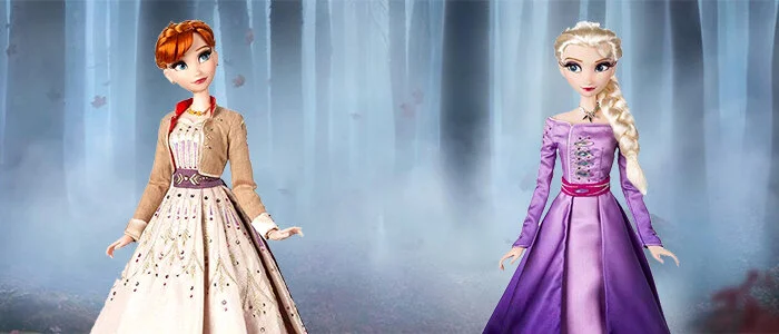 frozen 2 elsa and anna doll set