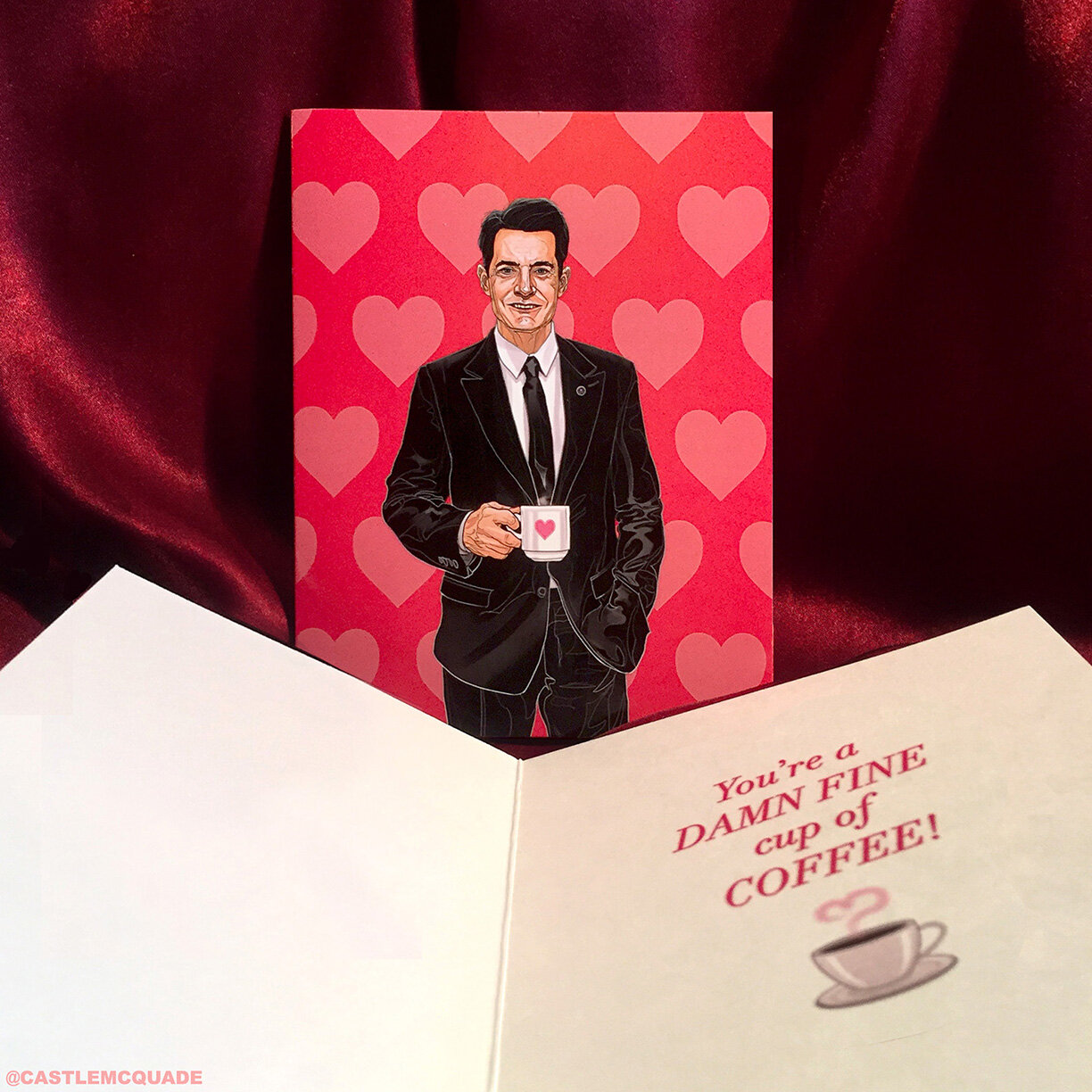Agent Cooper TWIN PEAKS Valentines Day card Castle McQuade 2.jpg