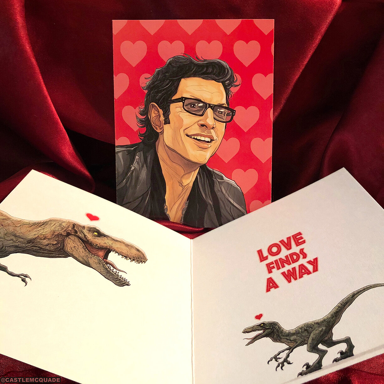 Ian Malcolm Jurassic Park Valentine's Day Card Castle McQuade 1.jpg