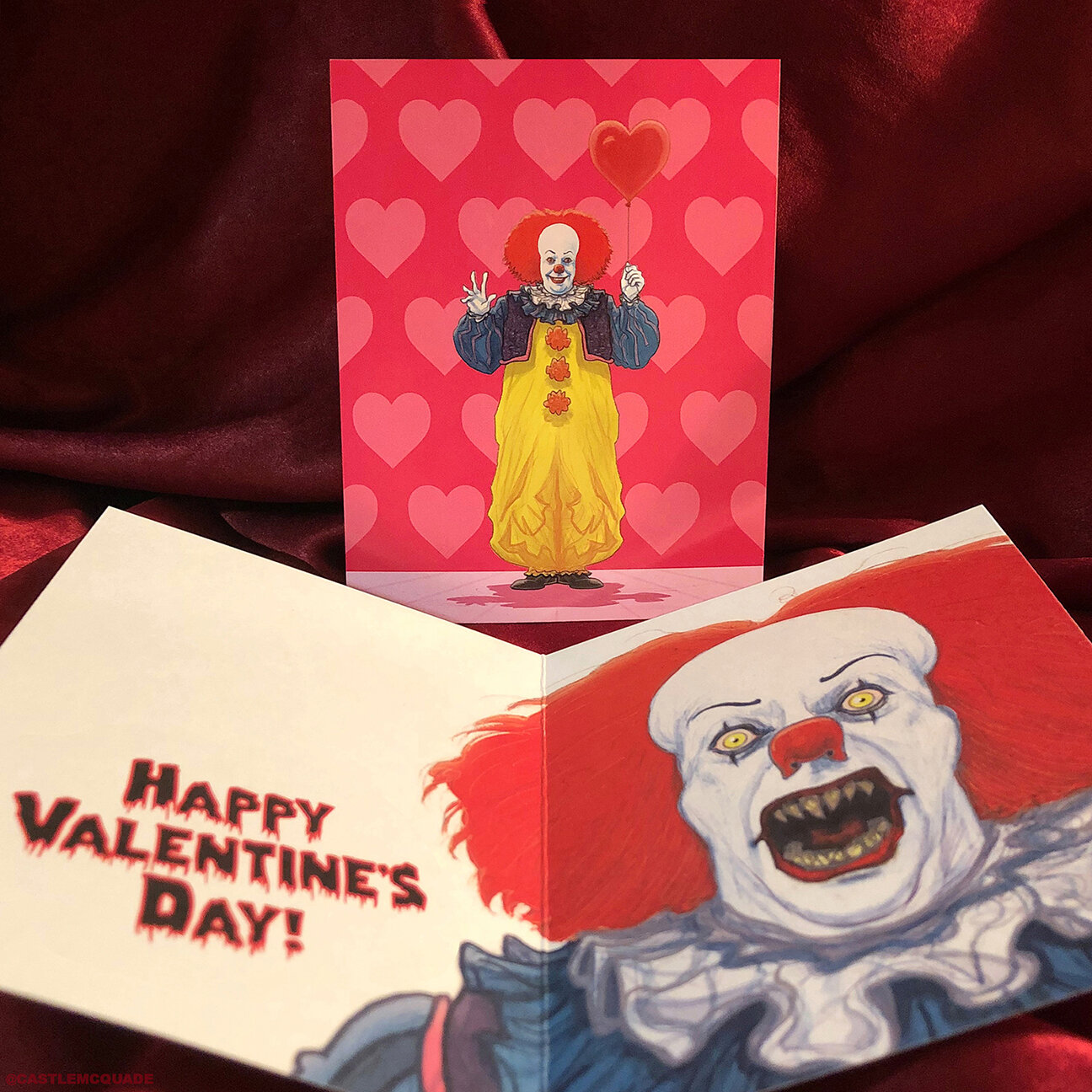 Pennywise Valentine's Day card Castle McQuade.jpg