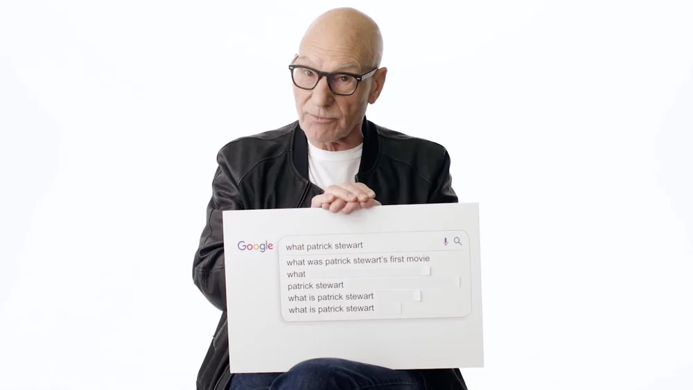 Watch Patrick Stewart Answer The Internet's Most Searched Questions