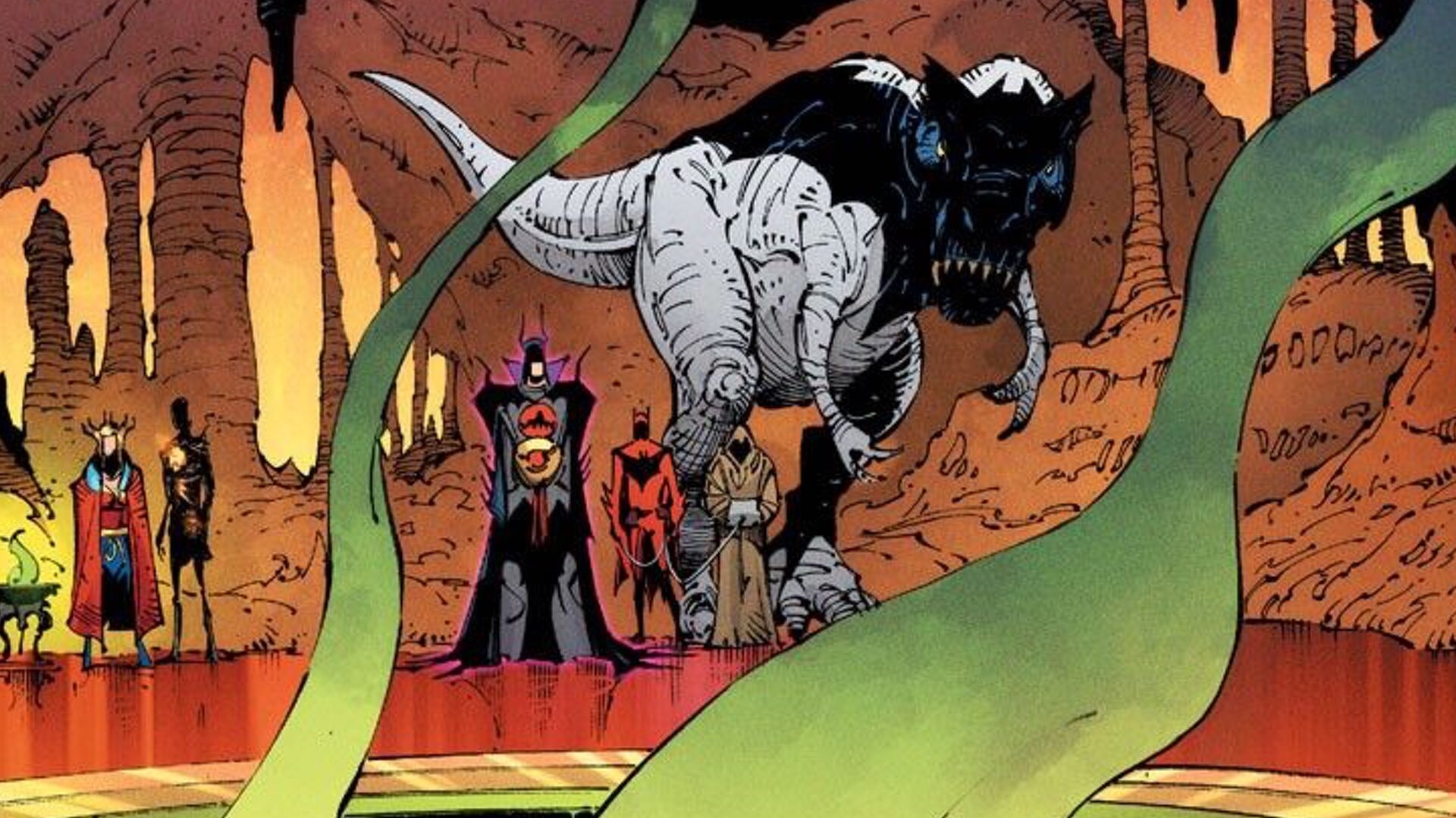 T-Rex Batman Makes His Debut in DC's DARK KNIGHT: DEATH METAL Preview Art —  GeekTyrant