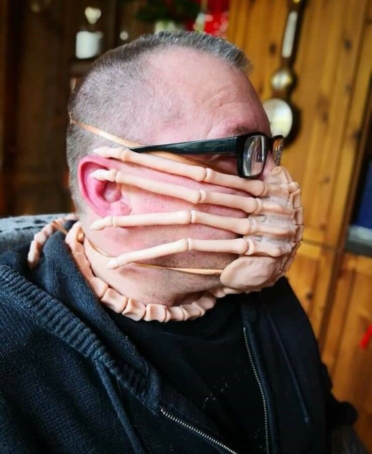 Alien Inspired Xenomorph Facehugger Protective Mask Geektyrant