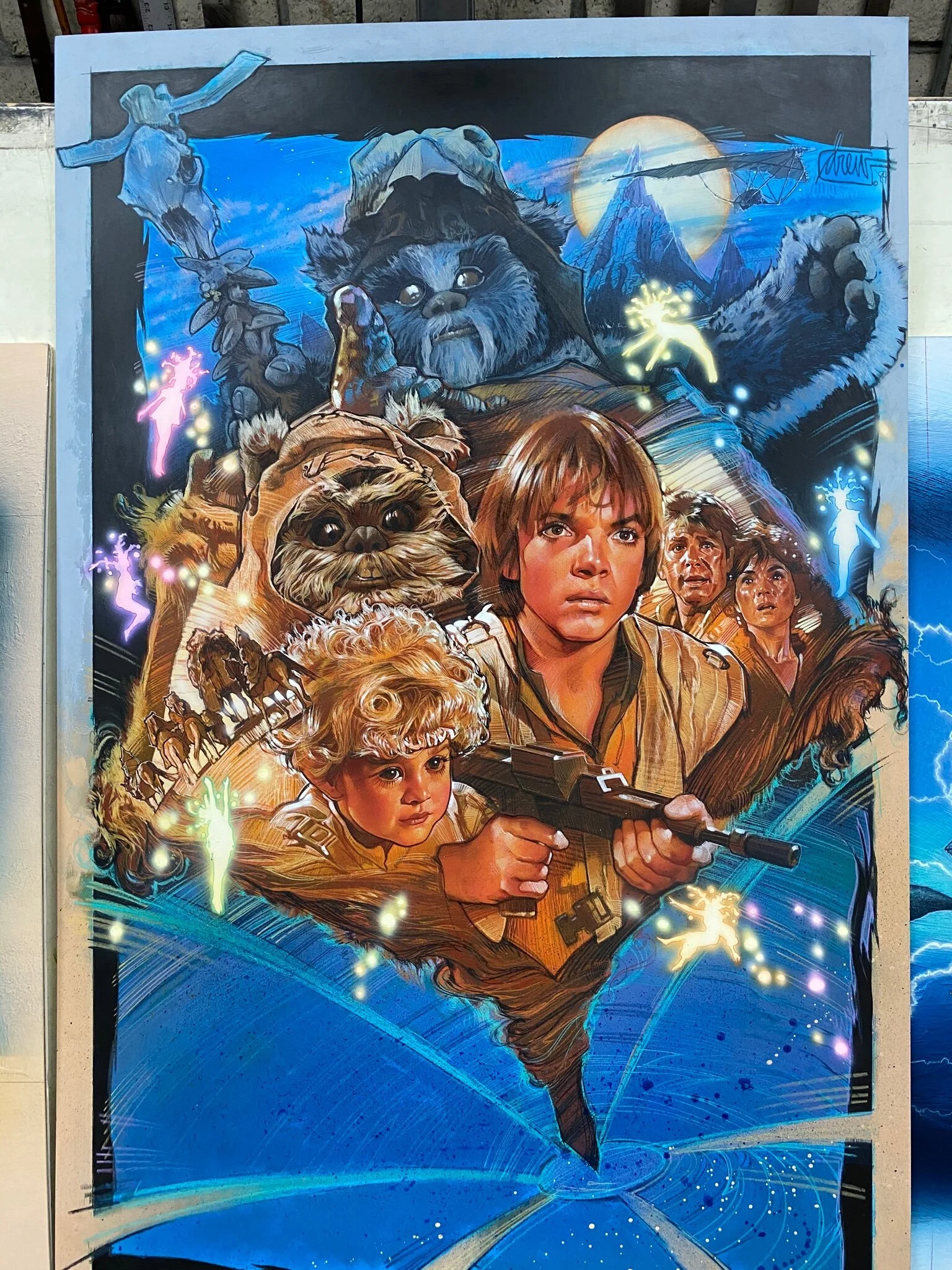 STAR WARS Poster Artist Drew Struzan Shares Original Art For THE EWOK