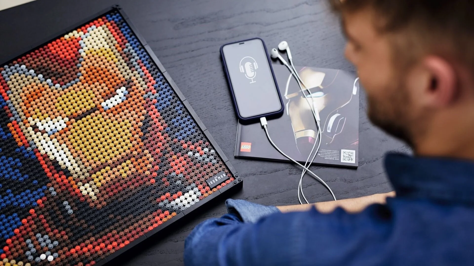 lego darth vader portrait