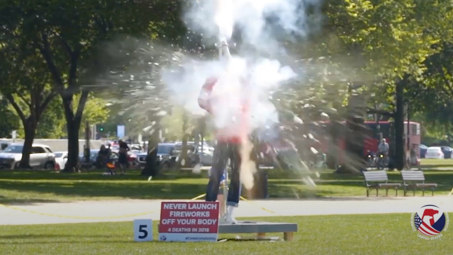 Fireworks Safety Video Features Test Dummies in Dangerous and Deadly