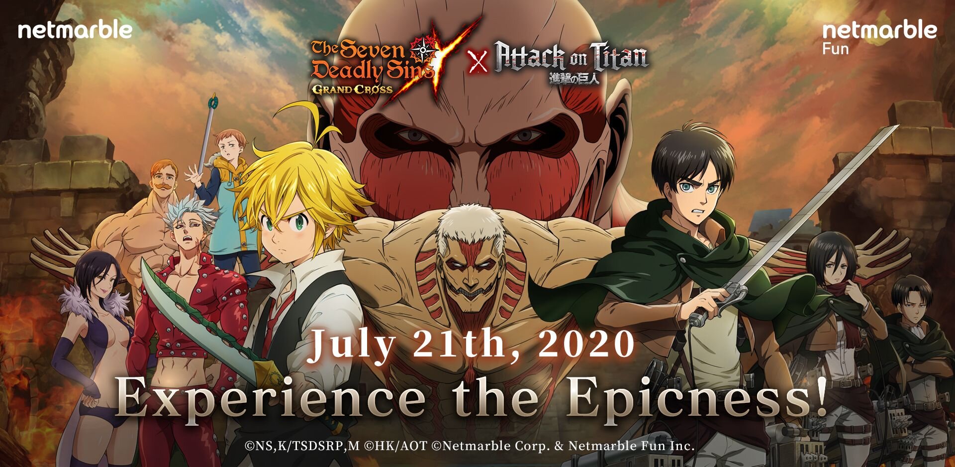 The Seven Deadly Sins x Attack on Titan Collab Encore – New Heroes & Events  Await!