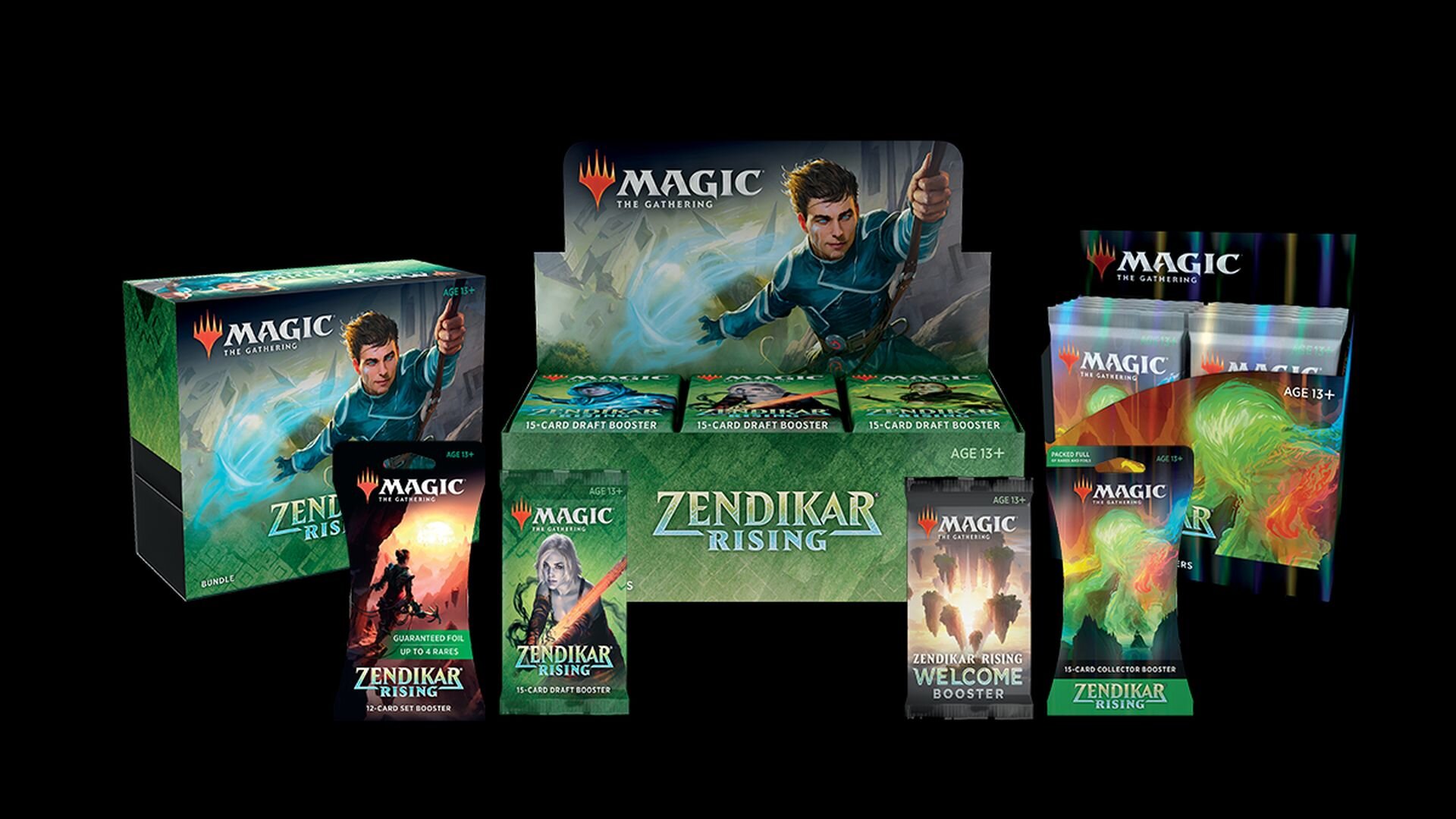 Magic The Gathering Zendikar Rising 15 Card Draft Booster for sale online 