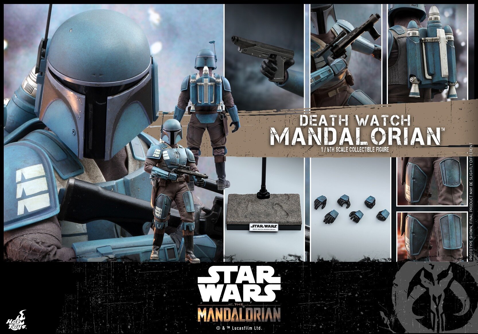 Hot Toys Reveals THE MANDALORIAN Death Watch Mandalorian Action Figure ...