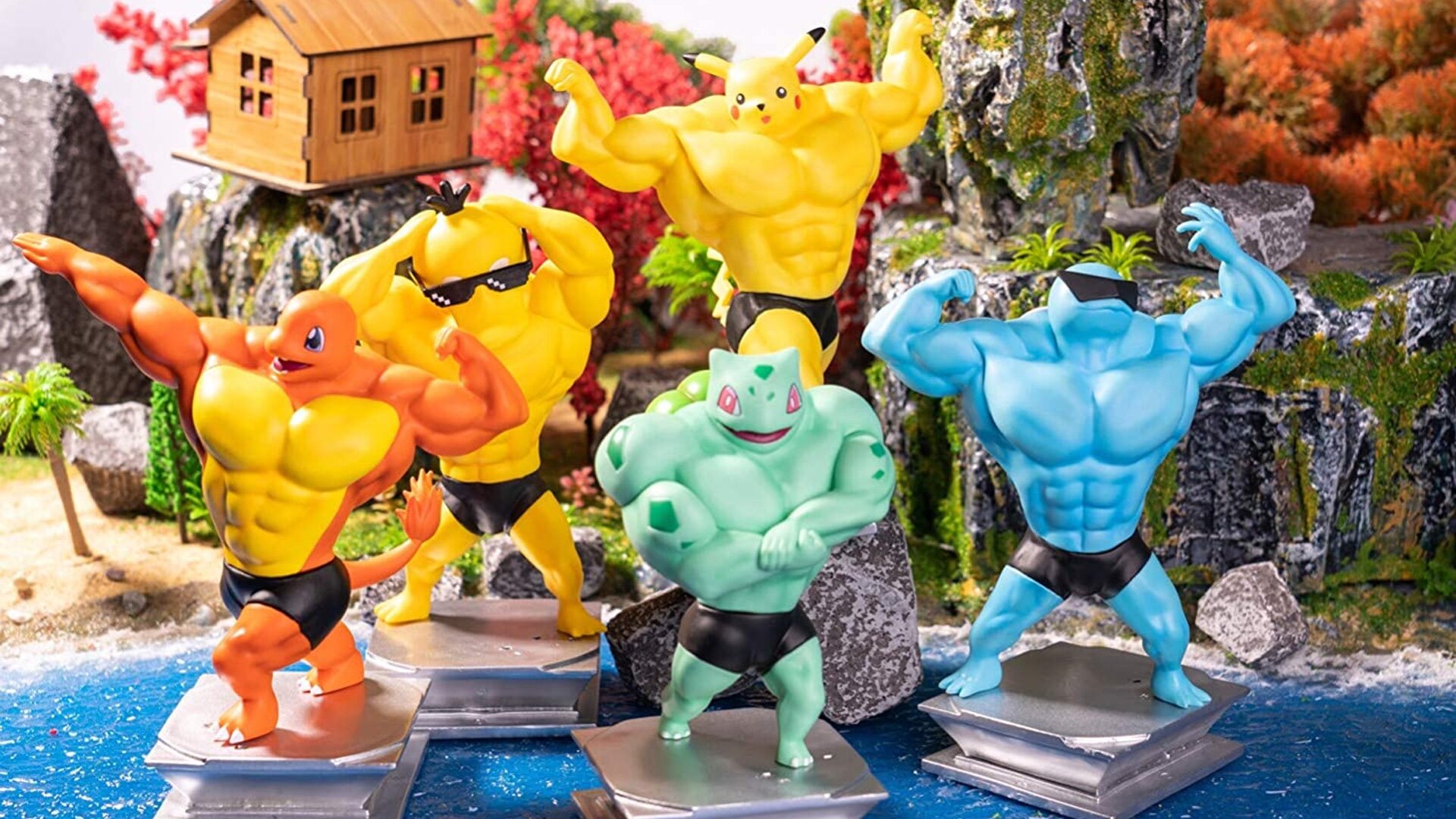 New POKEMON Figures Feature Muscular Ripped Versions of Certain Characters  — GeekTyrant