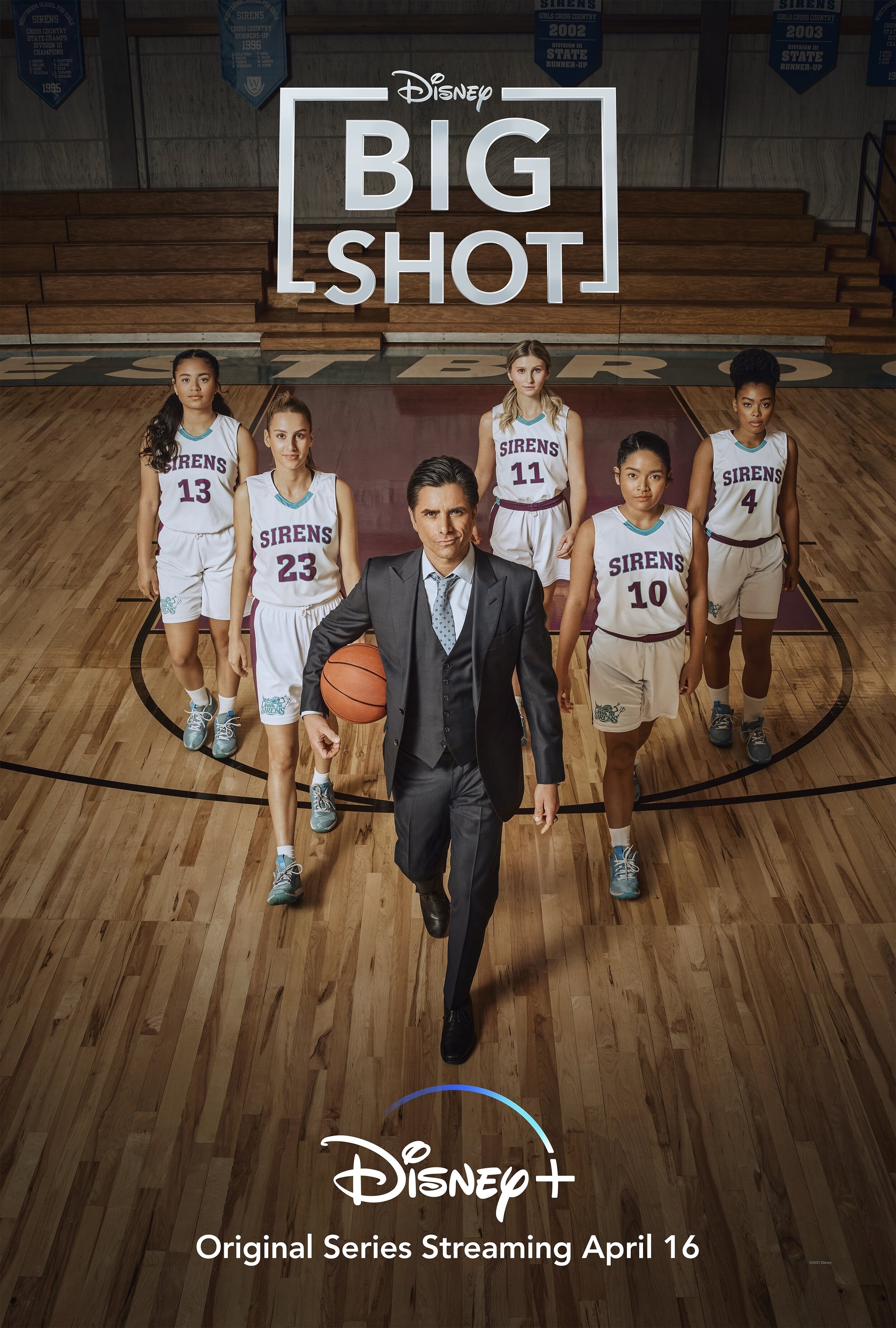 John Stamos Coaches Girls High School Basketball in Trailer For Disney+s BIG SHOT — GeekTyrant