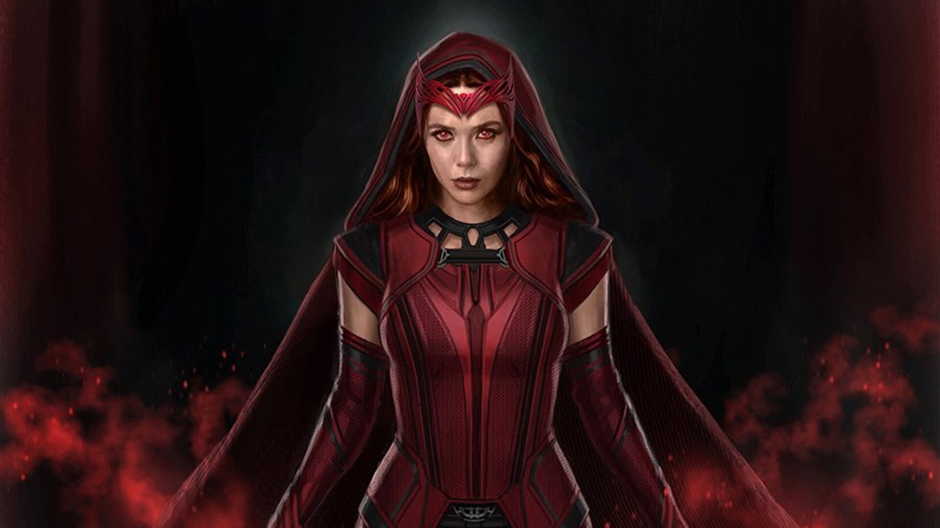 Elizabeth Olsen Scarlet Witch Concept Art