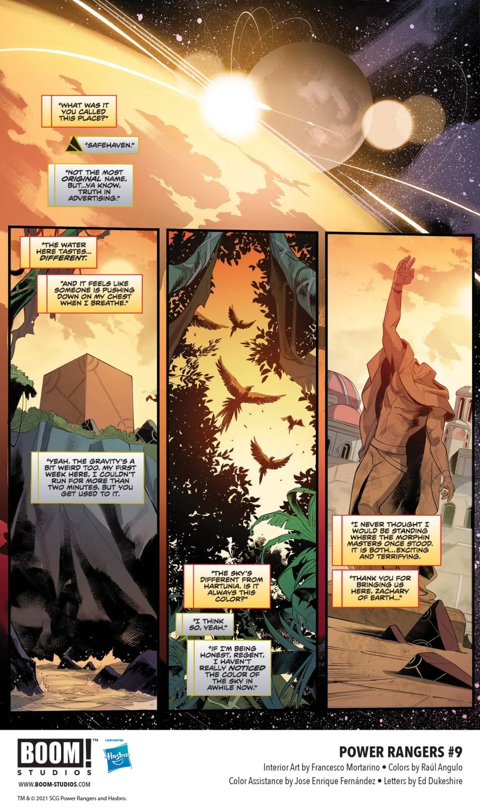 Tensions Are High in Preview for POWER RANGERS #9 — GeekTyrant