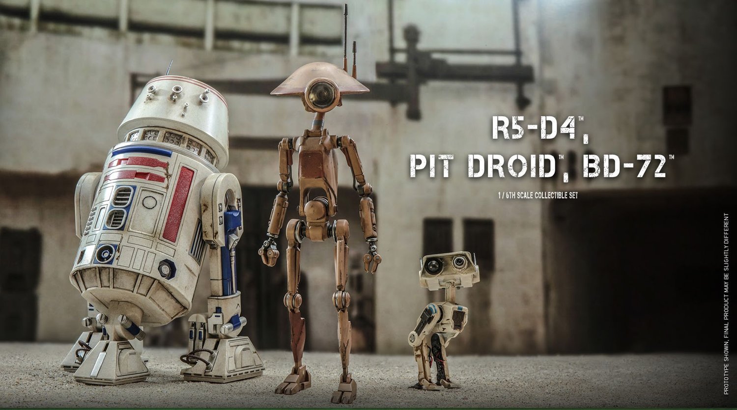 Keep Your Collectible Spaceships In Tip Top Shape With New STAR WARS Droid Set From Hot Toys