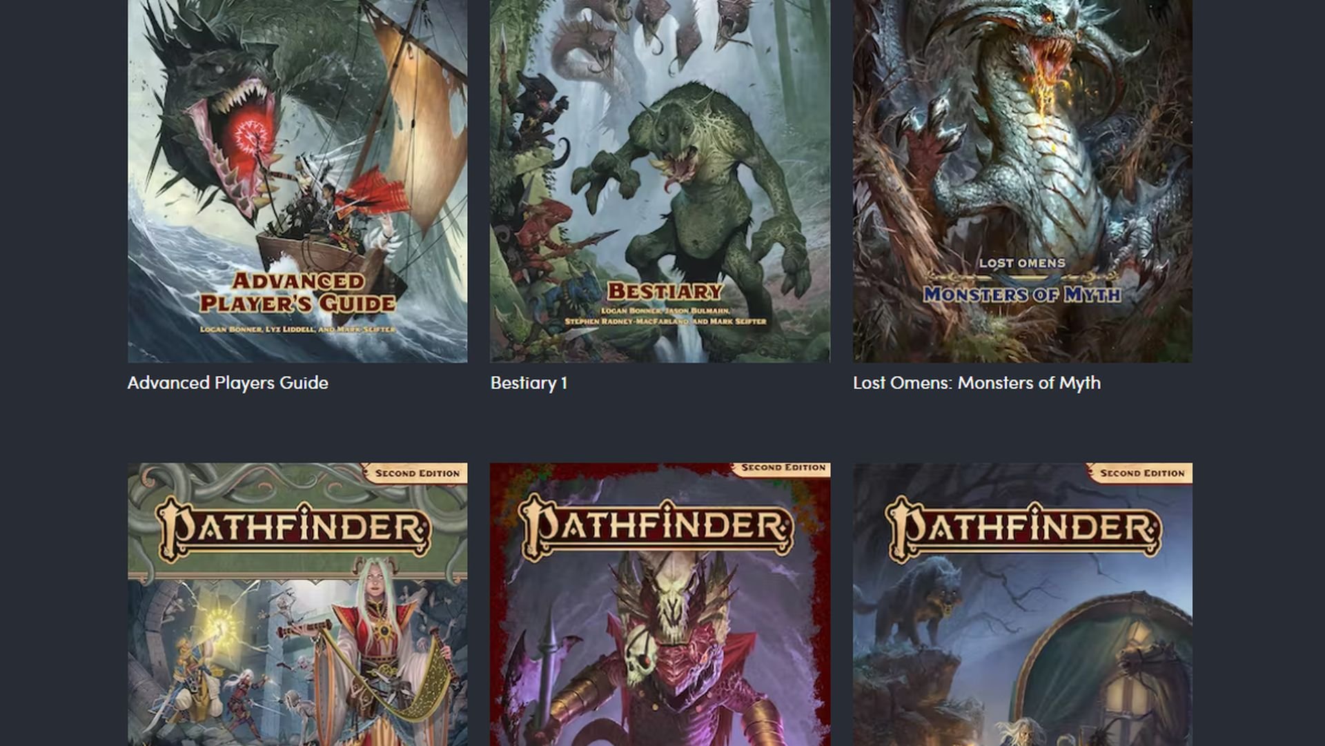 Humble RPG Book Bundle: Pathfinder Second Edition Bestiary by Paizo