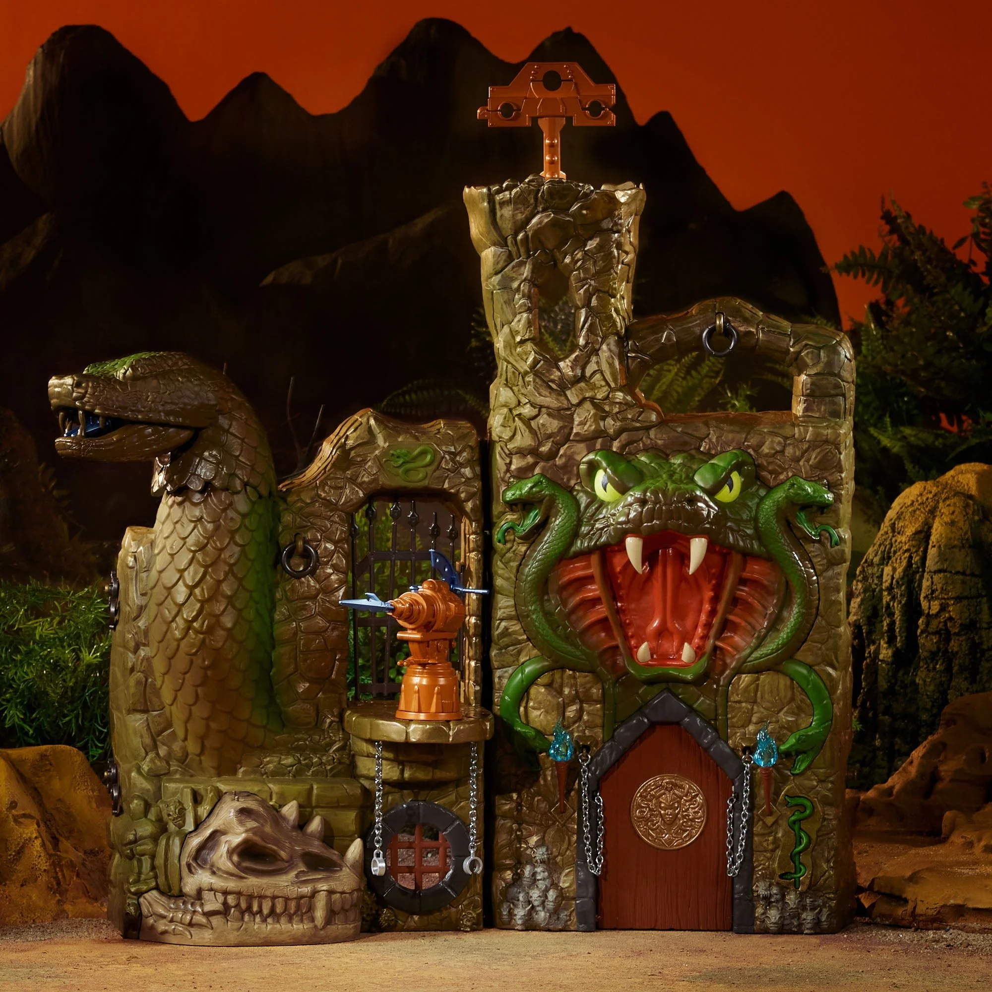 Cool MASTERS OF THE UNIVERSE Origins Snake Lair Playset Crowdfund ...