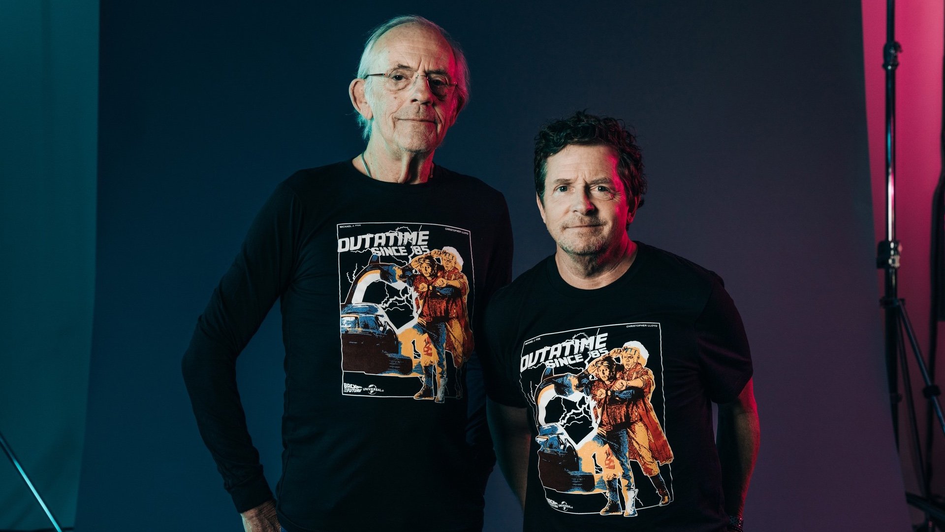 Michael J. Fox and Christopher Lloyd reveal the new BACK TO THE FUTURE merchandise collection Michael J. Fox and Christopher Lloyd reveal the new BACK TO THE FUTURE merchandise collection
