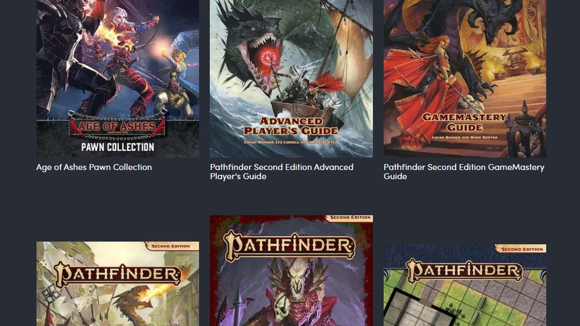 Humble RPG Bundle: Pathfinder Second Edition Legacy Bundle by Paizo (pay  what you want and help charity)