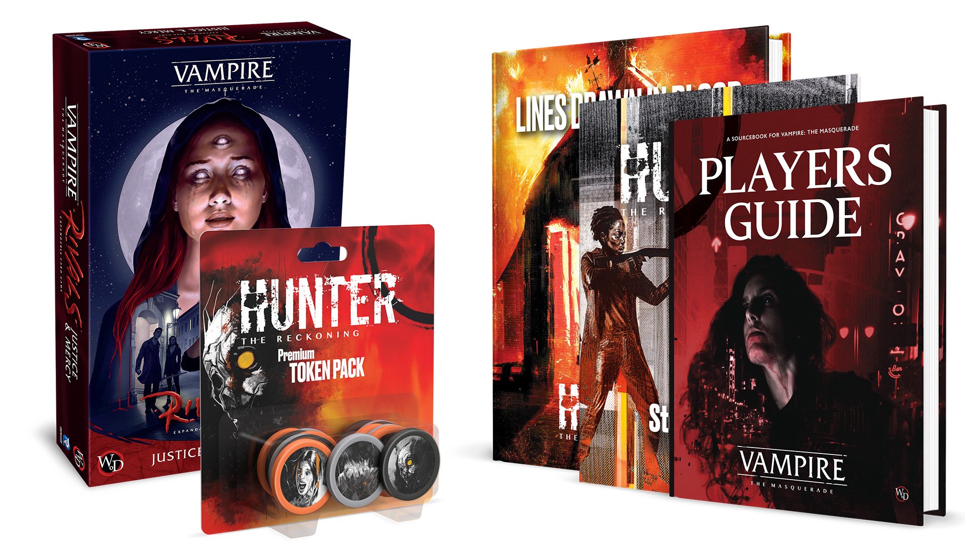 Here's All the VAMPIRE: THE MASQUERADE and HUNTER: THE RECKONING