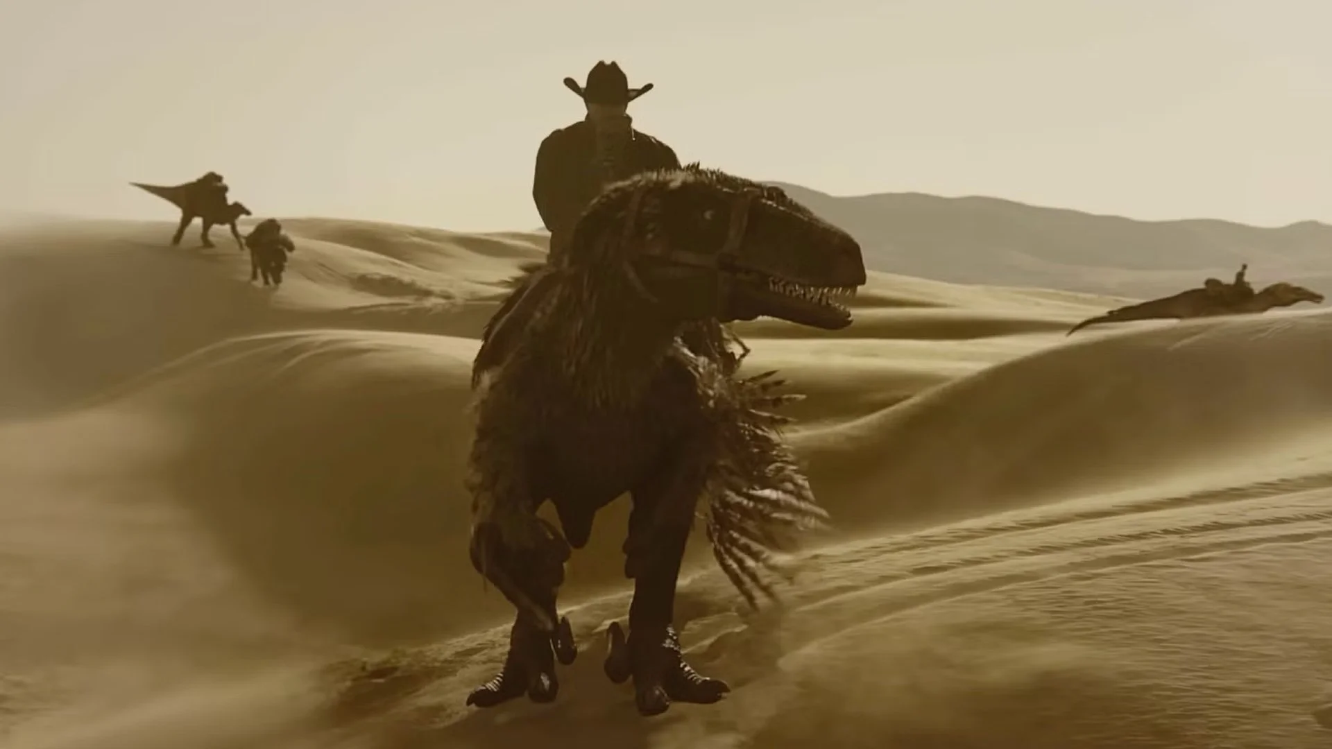 DINOSAURS OF THE WILD WEST Trailer Unleashes Cowboys, T-Rex Rides, and ...