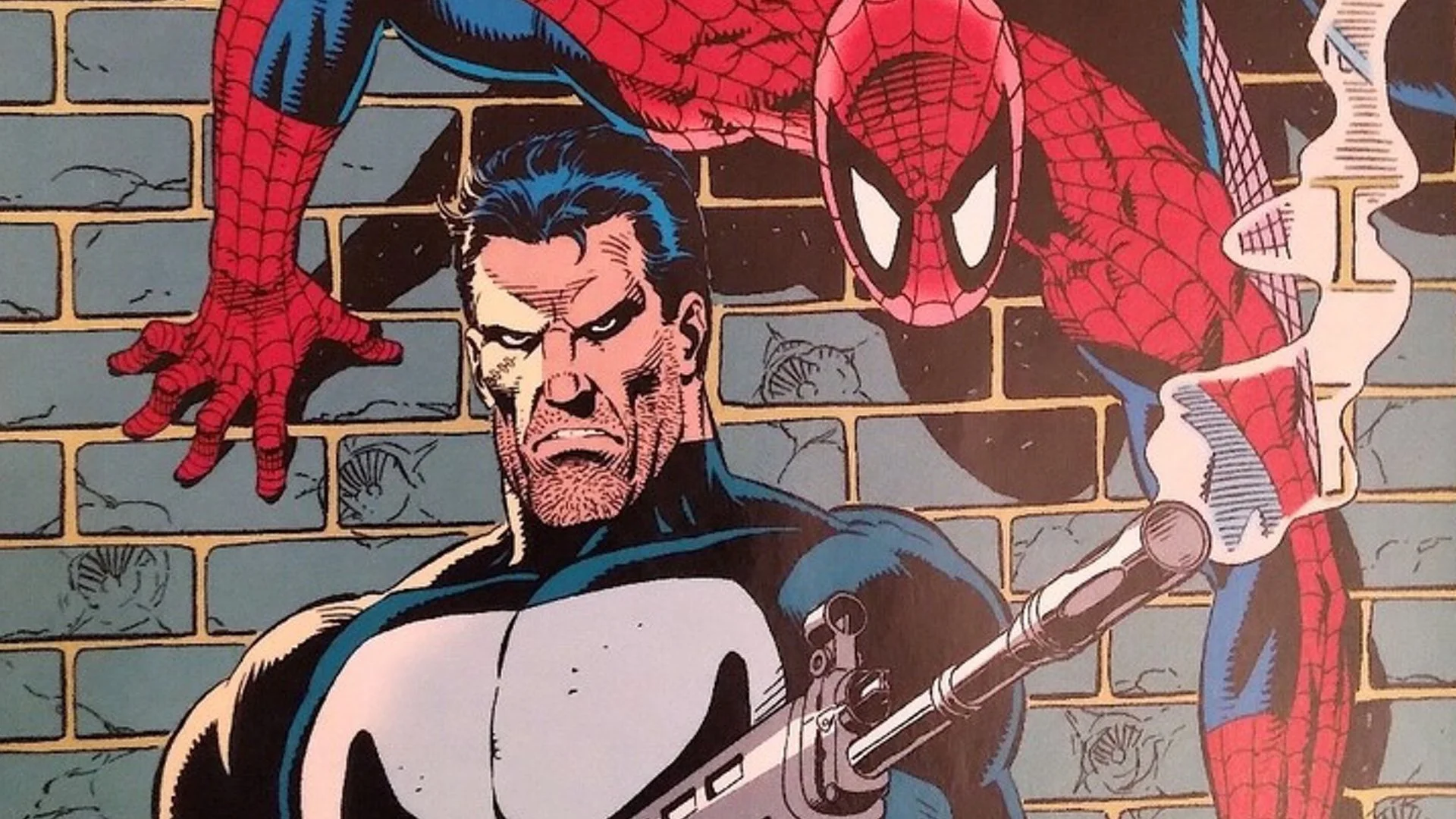 Pubisher and Spider-Man who collide in the great action scene for Spider-Man: Brand New Day