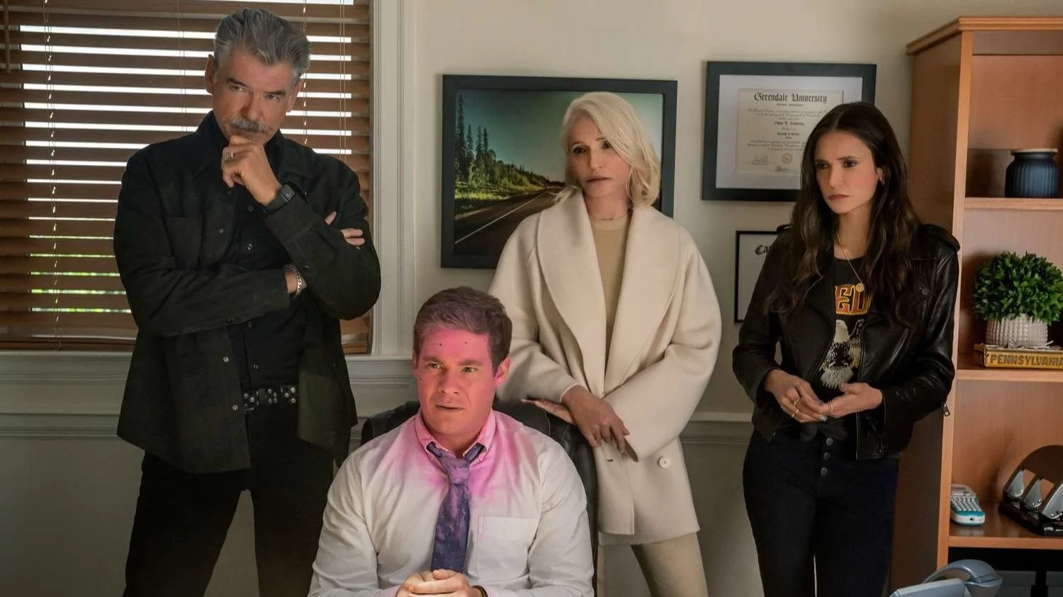 Fantastic trailer for the action-packed Netflix comedy THE OUT-LAWS starring Pierce Brosnan, Ellen Barkin, Nina Dobrev and Adam Devine