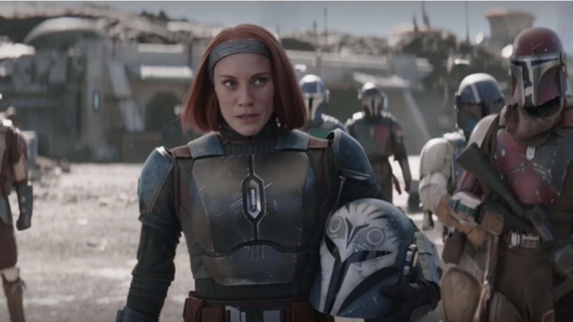 Katee Sackhoff is disappointed that Bo-Katan’s original William Wallace-style speech in THE MANDALORIAN was cut