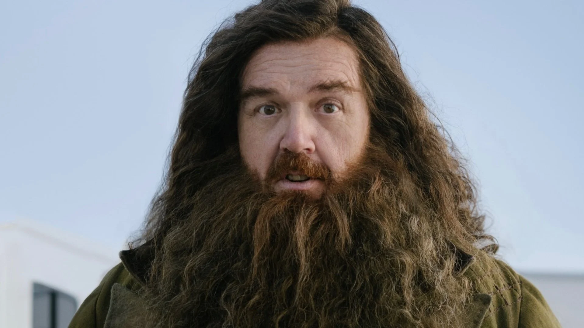 Nick Frost becomes Hagrid in the first glance at the Harry Potter series in HBO