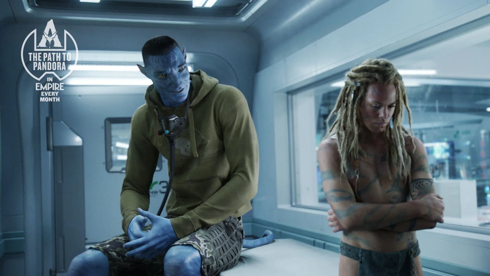 First Look Photo of Avatar: Fire and Ash with Quaritch and Spider