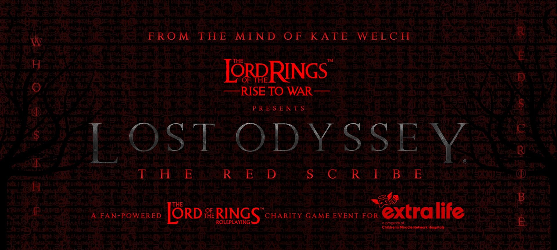 THE LORD OF THE RINGS RPG will have its world premiere at LA Comic Con during LOST ODYSSEY: THE RED SCRIBE THE LORD OF THE RINGS RPG will have its world premiere at LA Comic Con during LOST ODYSSEY: THE RED SCRIBE