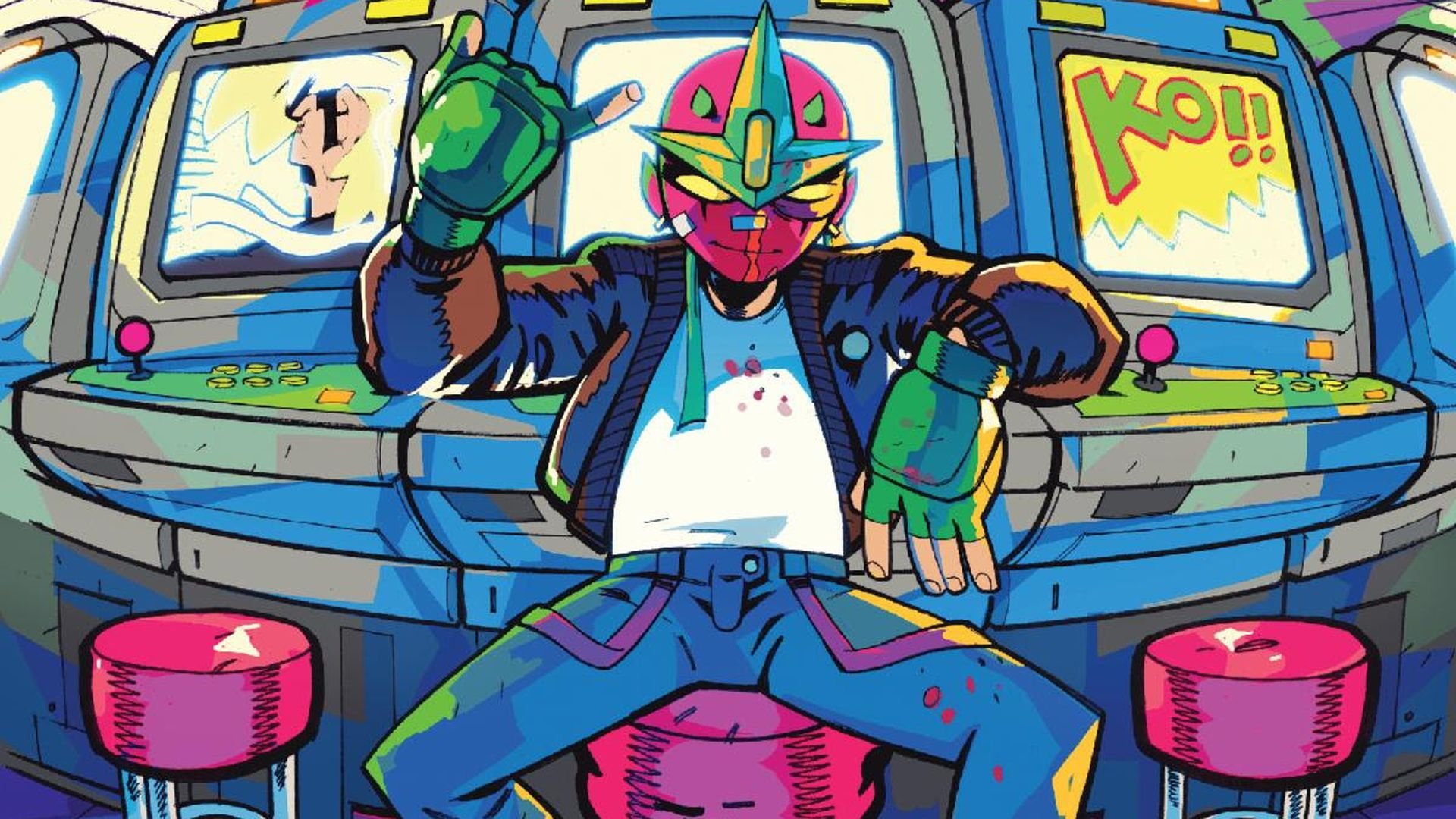 Check out the vibrant artwork from ARCADE KINGS #1 releasing next month