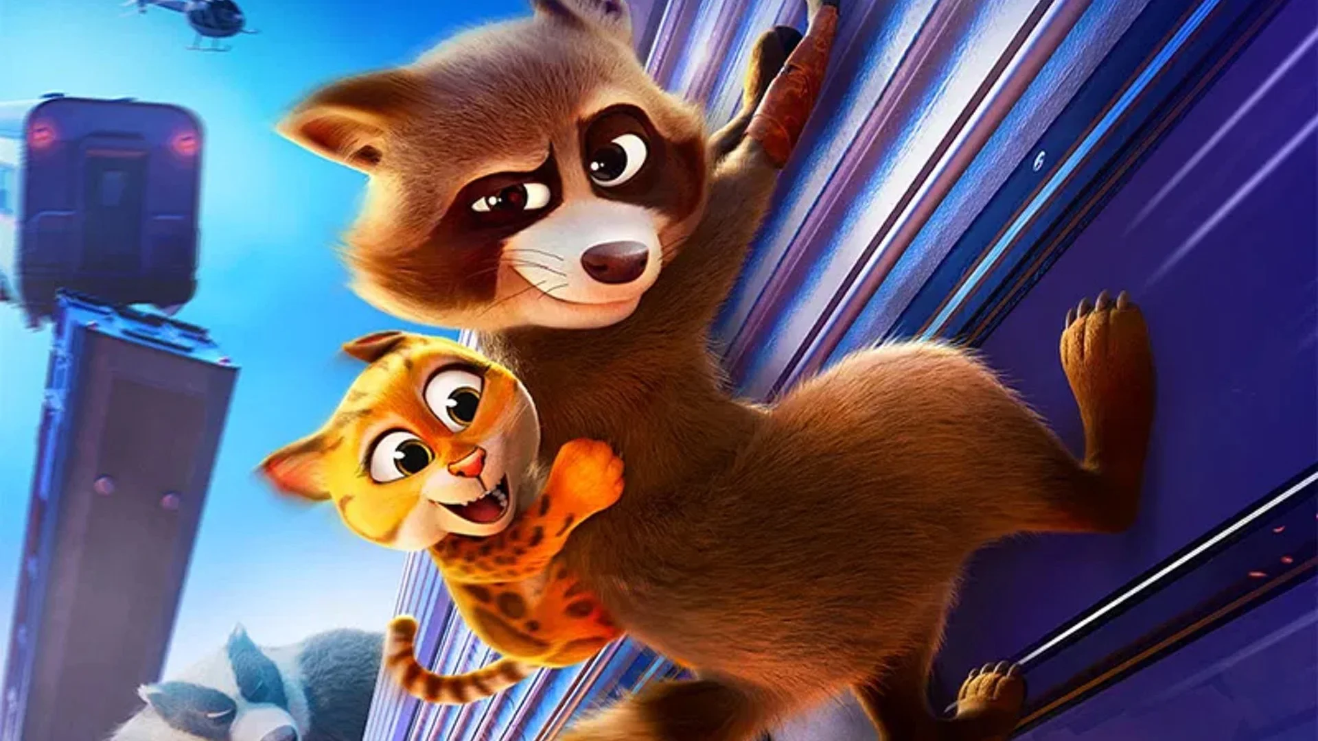 The trailer of pets on a train promises a fun and healthy robbery on the tracks