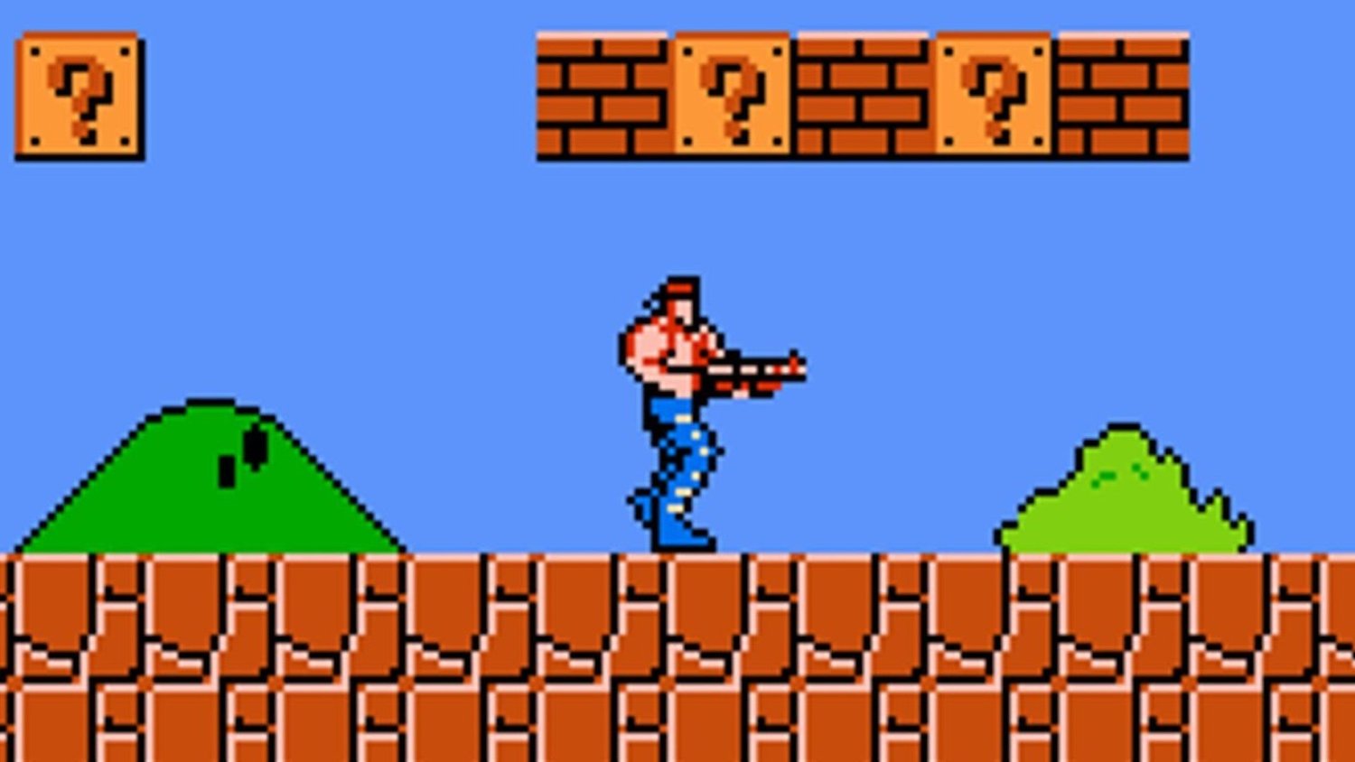 CONTRA Crashes The World of SUPERMARIO BROS. as Bill Rizer Blasts The ...