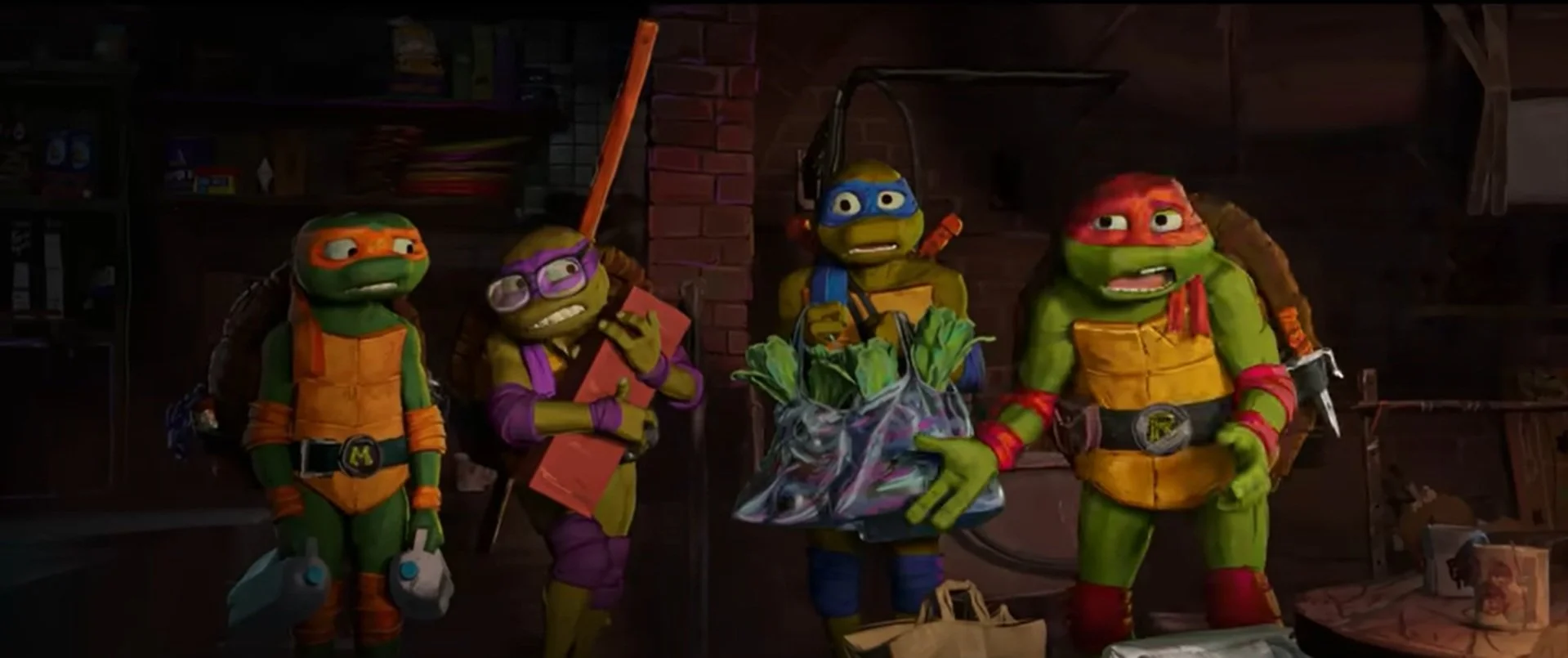 Leonardo denounces his brothers in the clip “Sneaking In” from TEENAGE MUTANT NINJA TURTLES: MUTANT MAYHEM