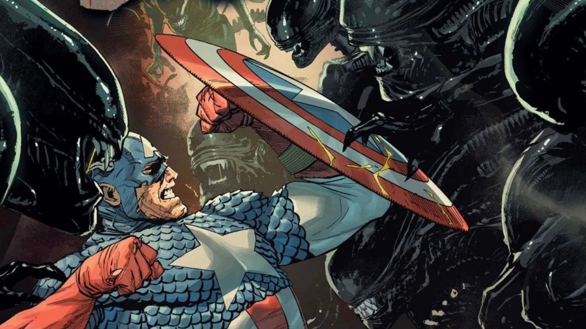 Marvel unleashes Alien Vs. Captain America Comic Set in the Second World War