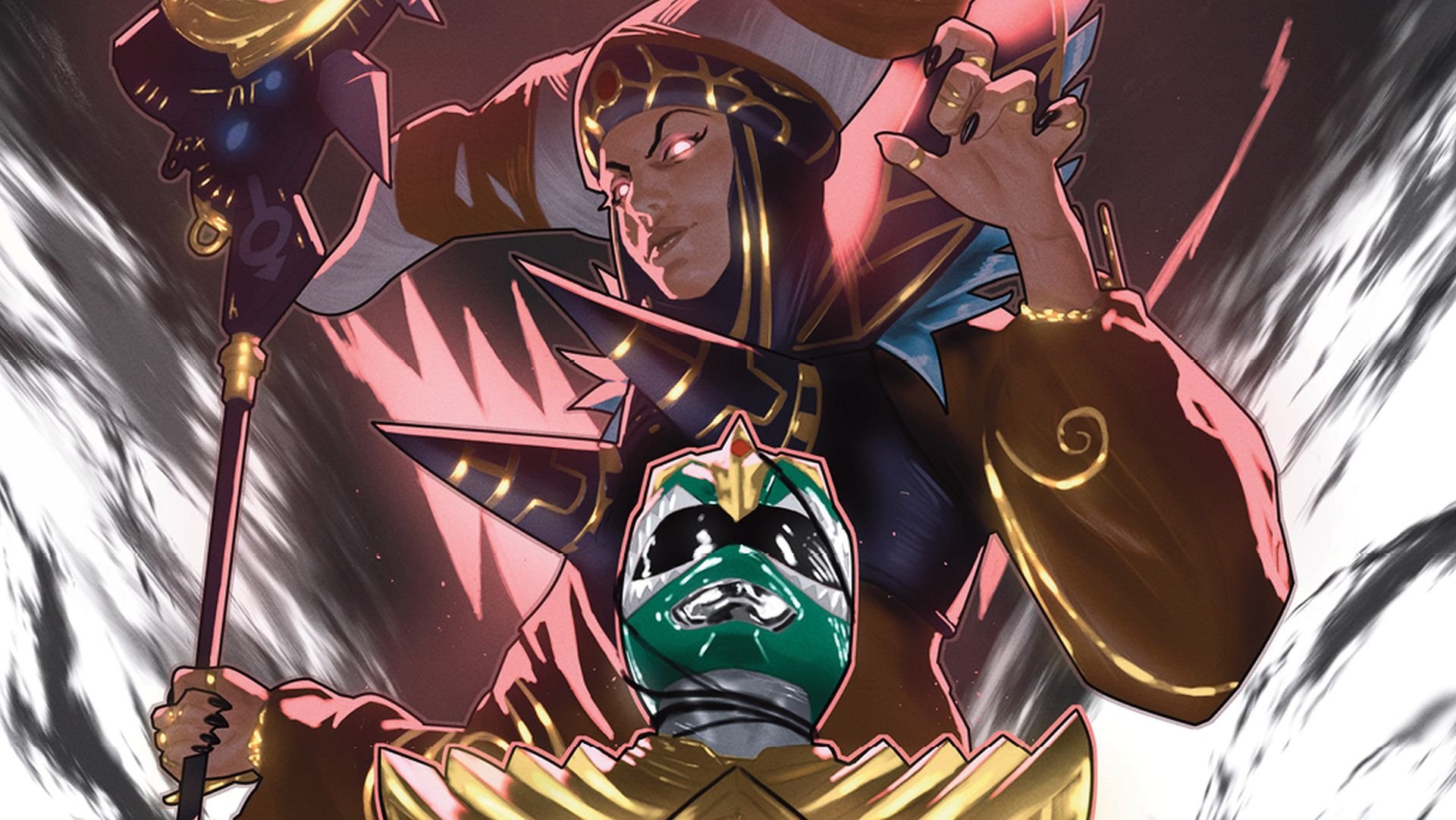Zack and Trini get a close look in MIGHTY MORPHIN POWER RANGERS #105 preview