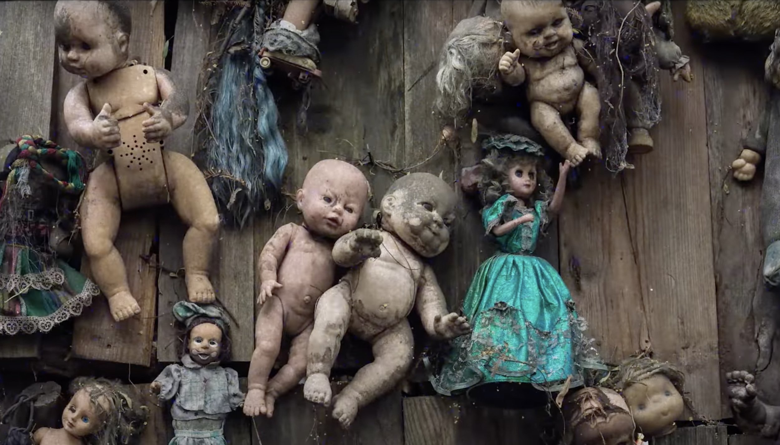 The video explores the spooky story of The Island of the Haunted Dolls The video explores the spooky story of The Island of the Haunted Dolls