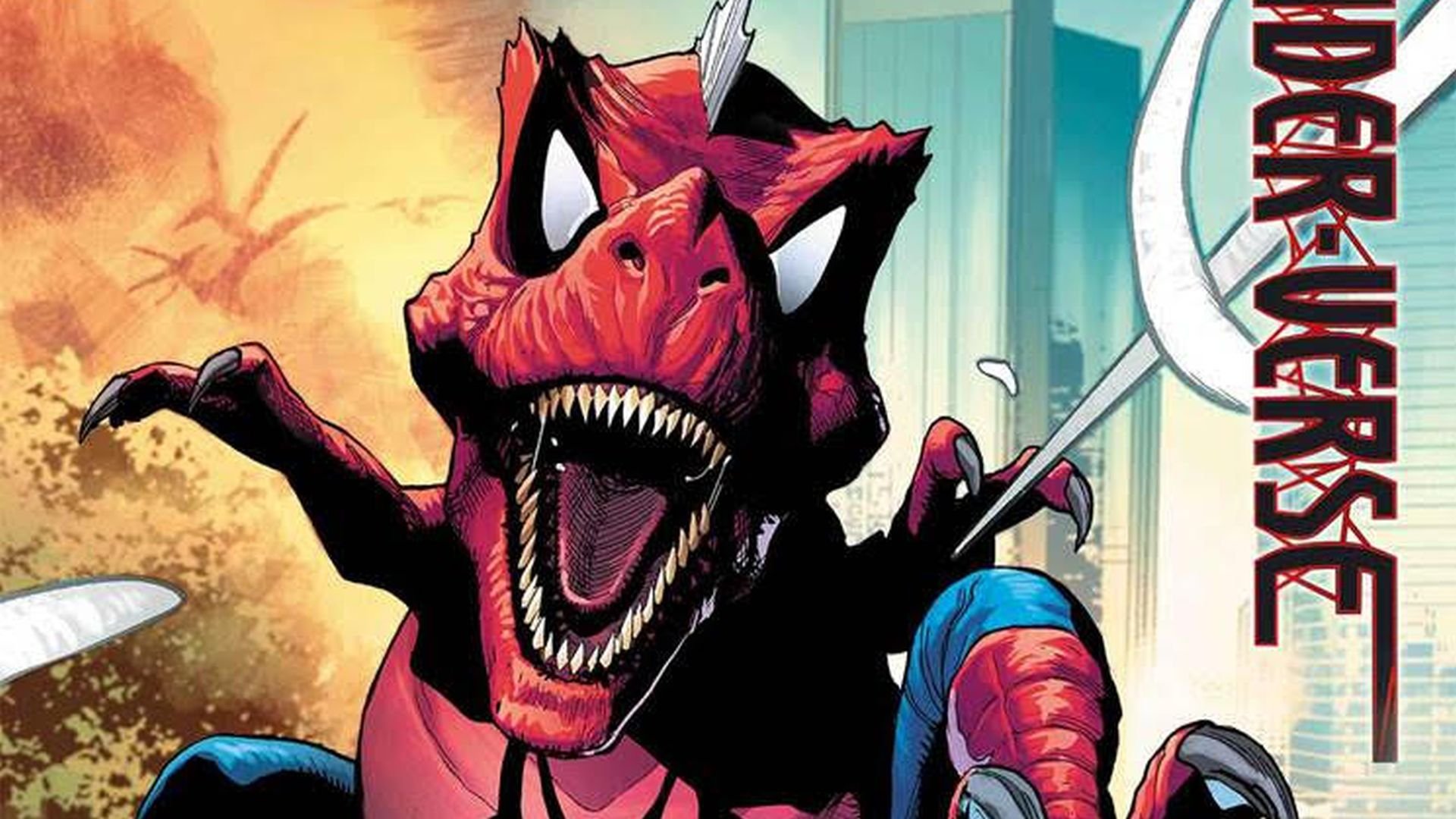 Spider-Rex takes a little off the Spider-Verse in the new cover of the EDGE OF SPIDER-VERSE # 1 variant Spider-Rex takes a little off the Spider-Verse in the new cover of the EDGE OF SPIDER-VERSE # 1 variant