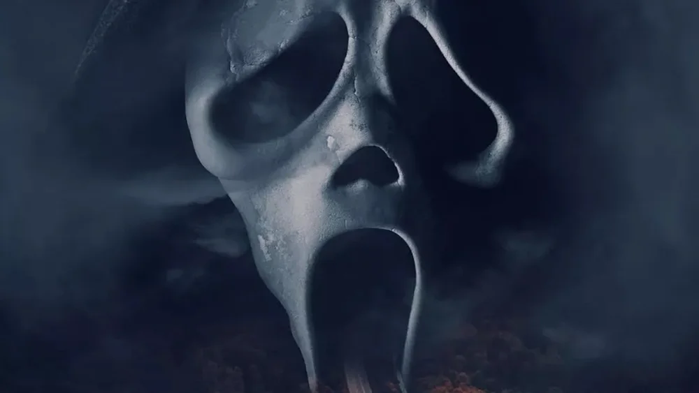 Cool Poster For SCREAM Features Ghostface Looming Over The Town of ...