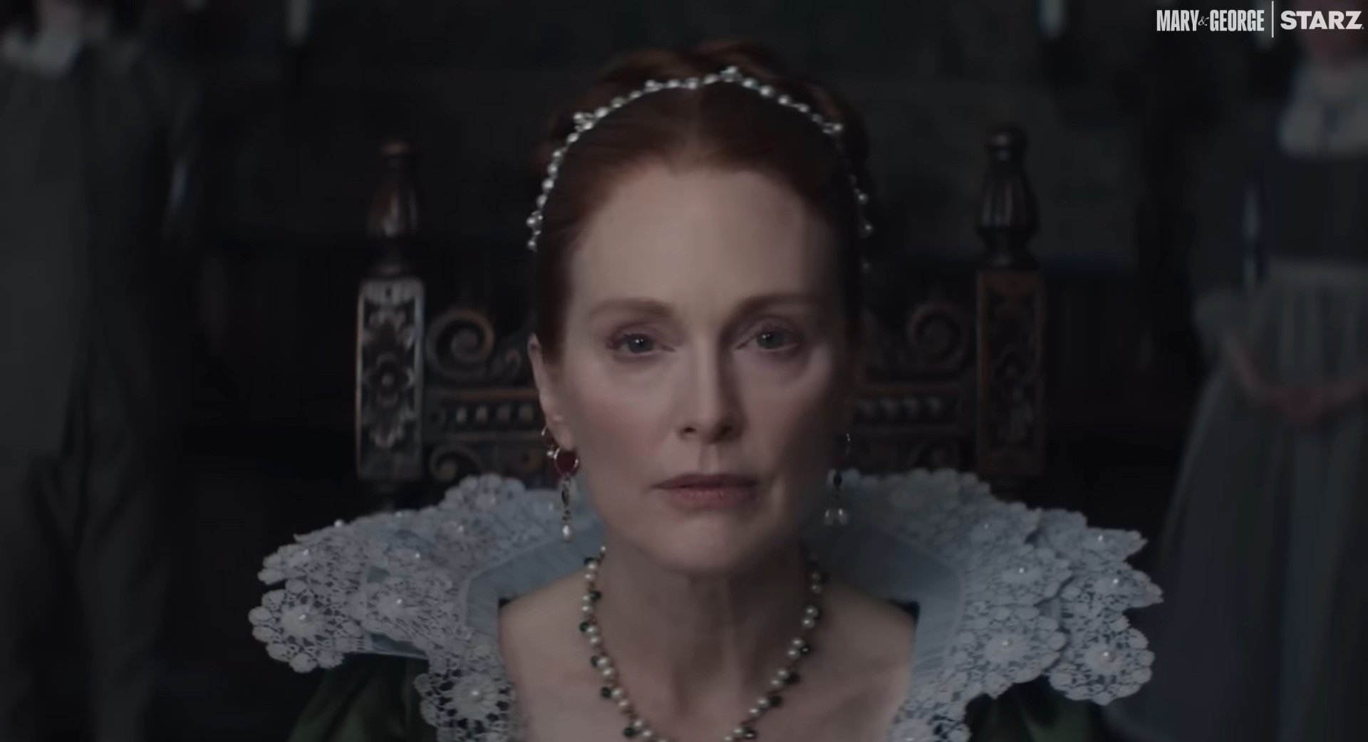 Julianne Moore stars in scandalous trailer for STARZ historical drama series MARY & GEORGE Julianne Moore stars in scandalous trailer for STARZ historical drama series MARY & GEORGE