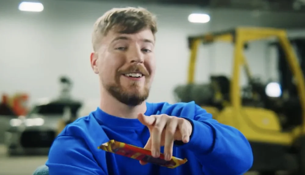 Mr. Beast Releases His Amusing "Deez Nuts" Chocolate Bar Super Bowl