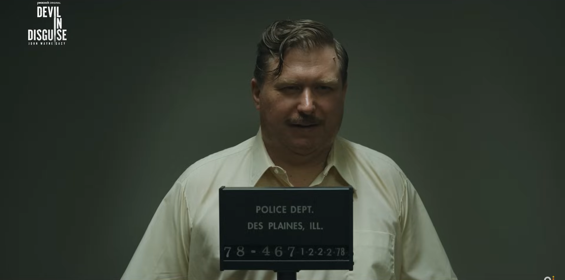 Chilling trailer for the Peacock Devil series in disguise: John Wayne Gacy with Michael Chernus