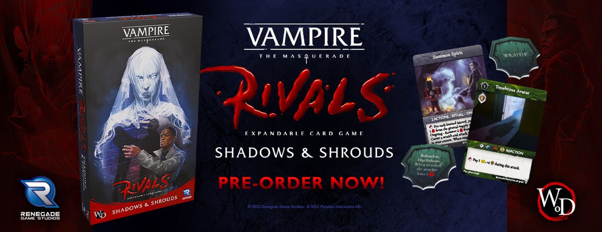 Vampire: The Masquerade Rivals Card Game Announces New Expansion