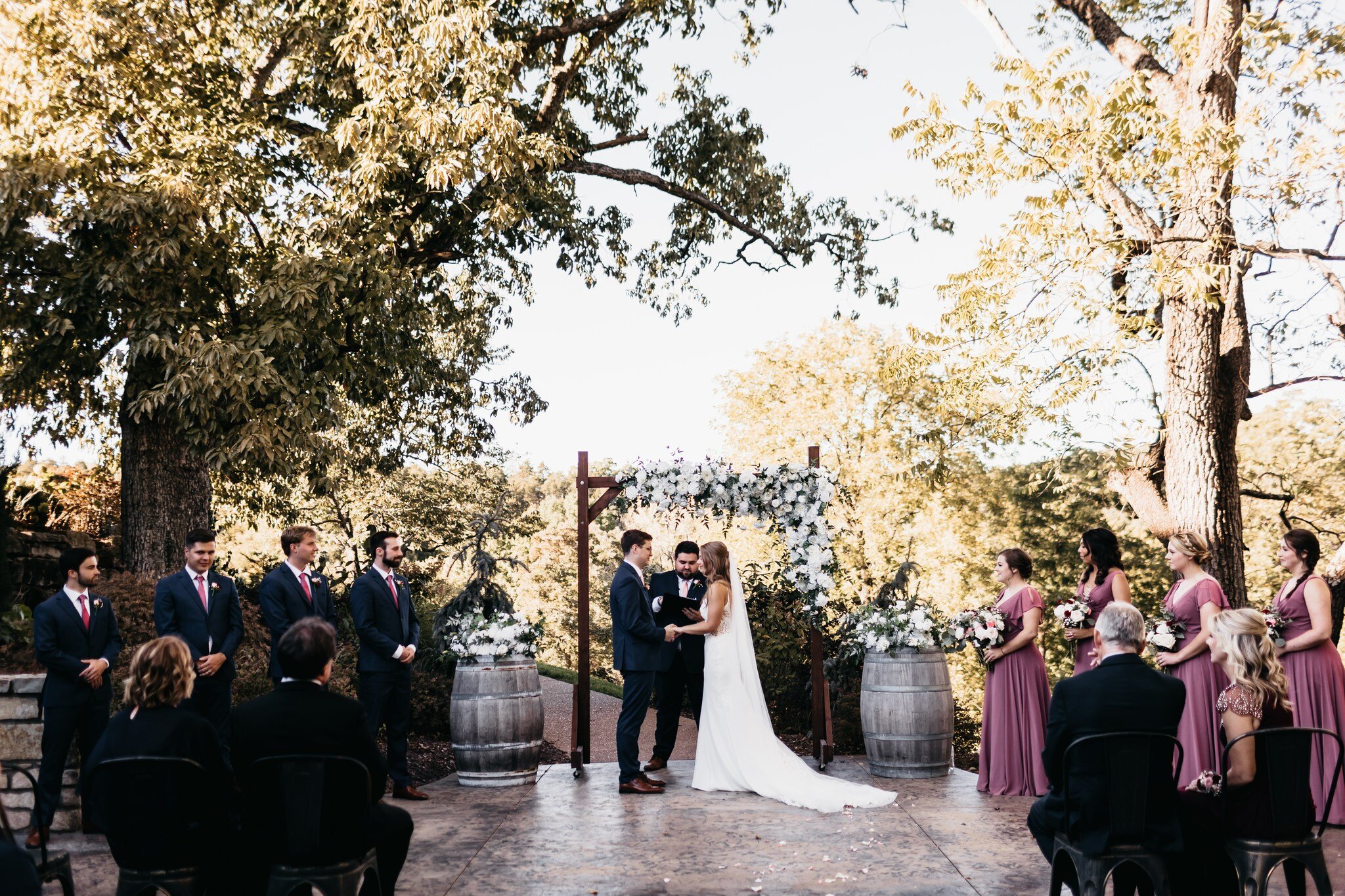 When the afternoon sun☀️ during your 💍outdoor wedding ceremony💍 makes everything ✨GLOW✨ 

💍Wedding Vendors💍
Wedding Photographer: @jessandjennphotography
Wedding Day Caterer: @2mikescatering
Wedding Bar Service: @tsliquor
Bridal Dress Shop: @ulti