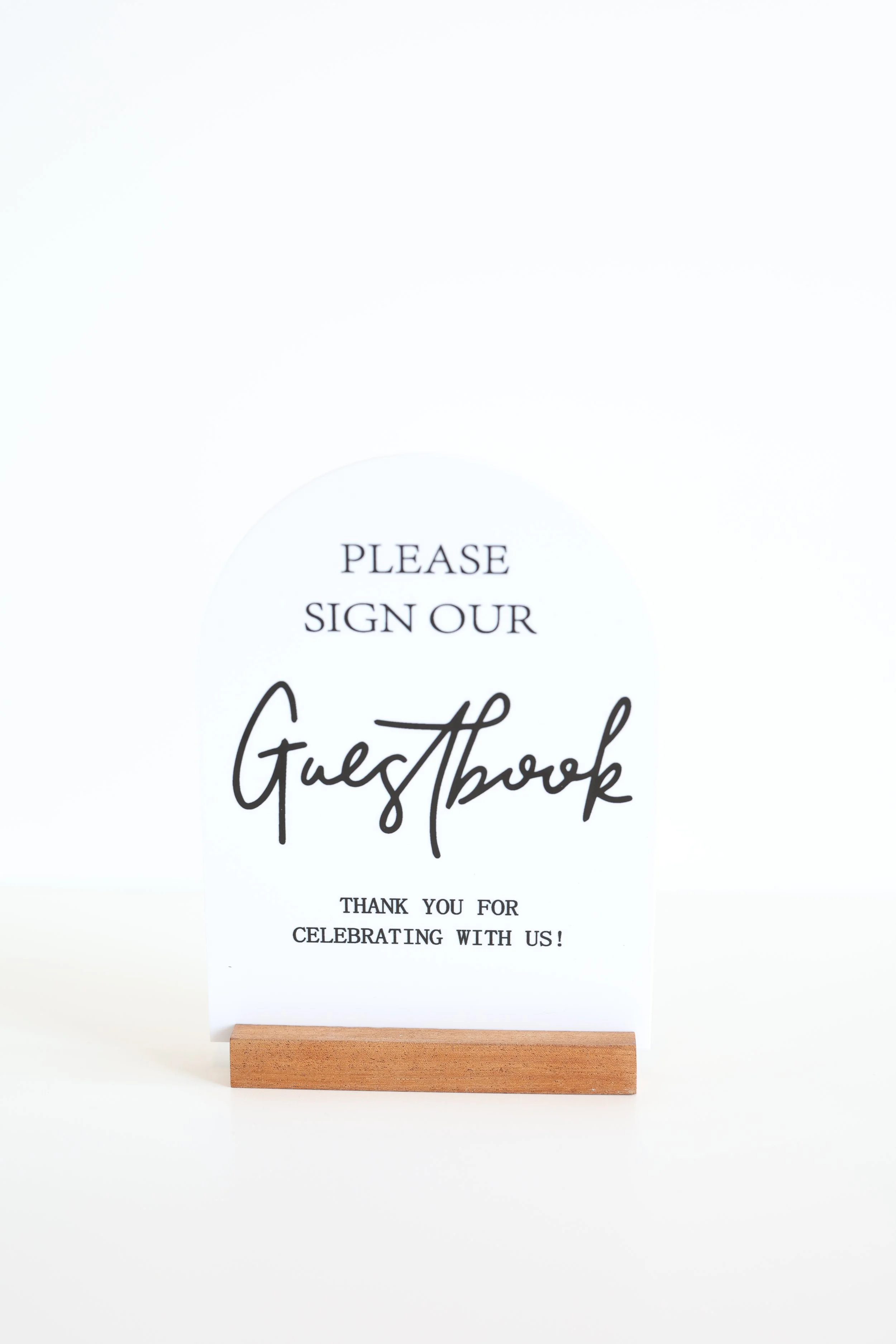White Guestbook Sign