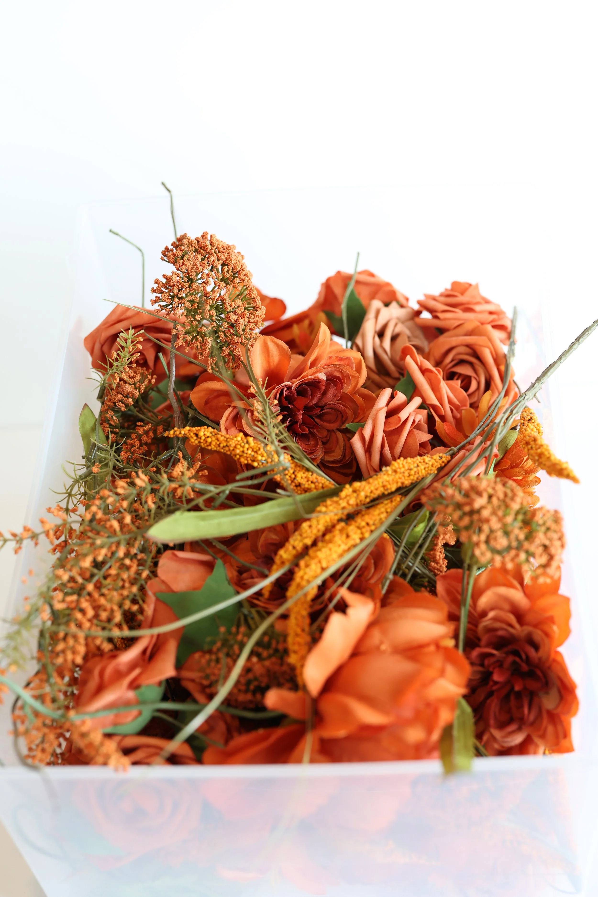 Mixed Orange Flowers