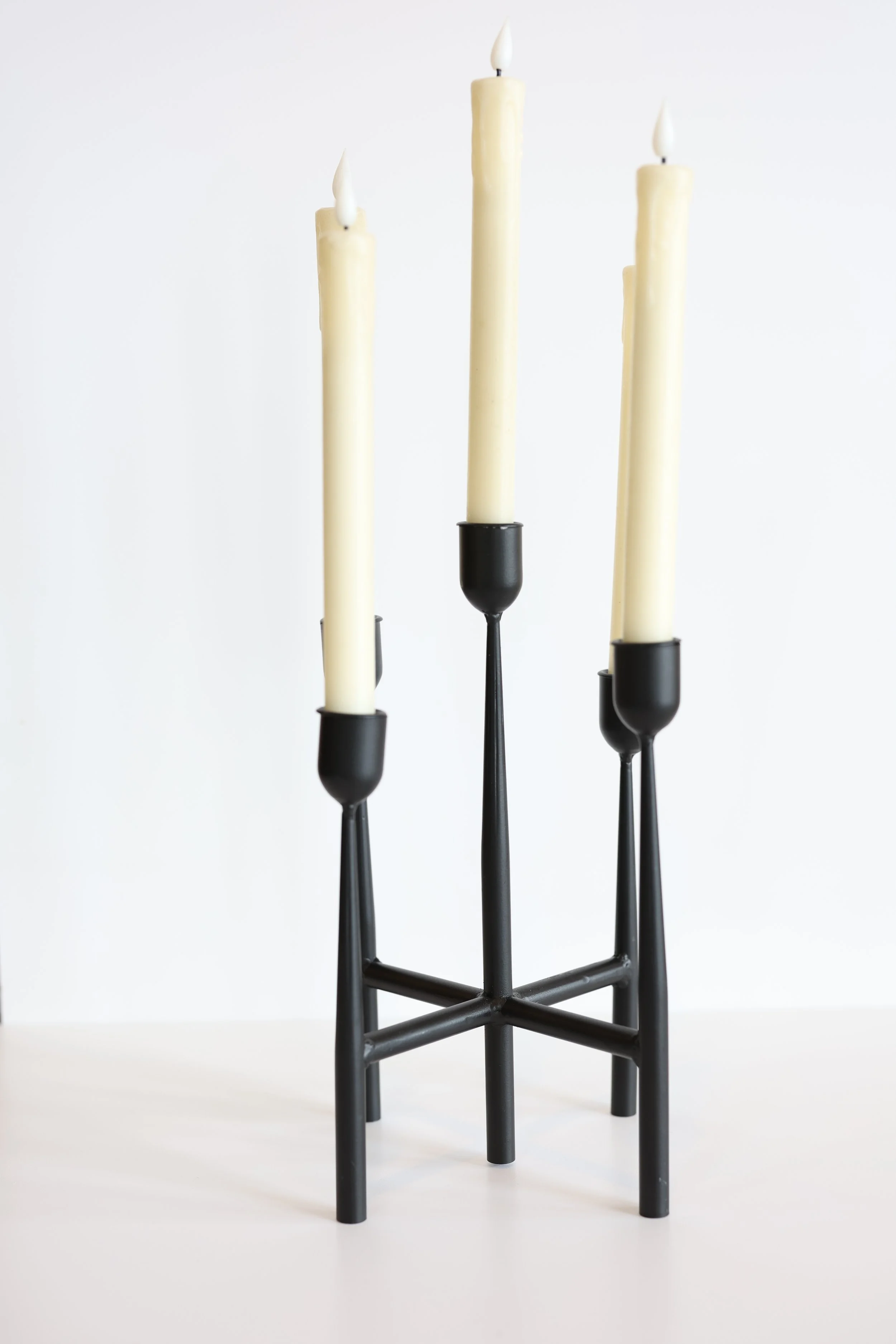 Black Taper Candle Holder - Five Holders