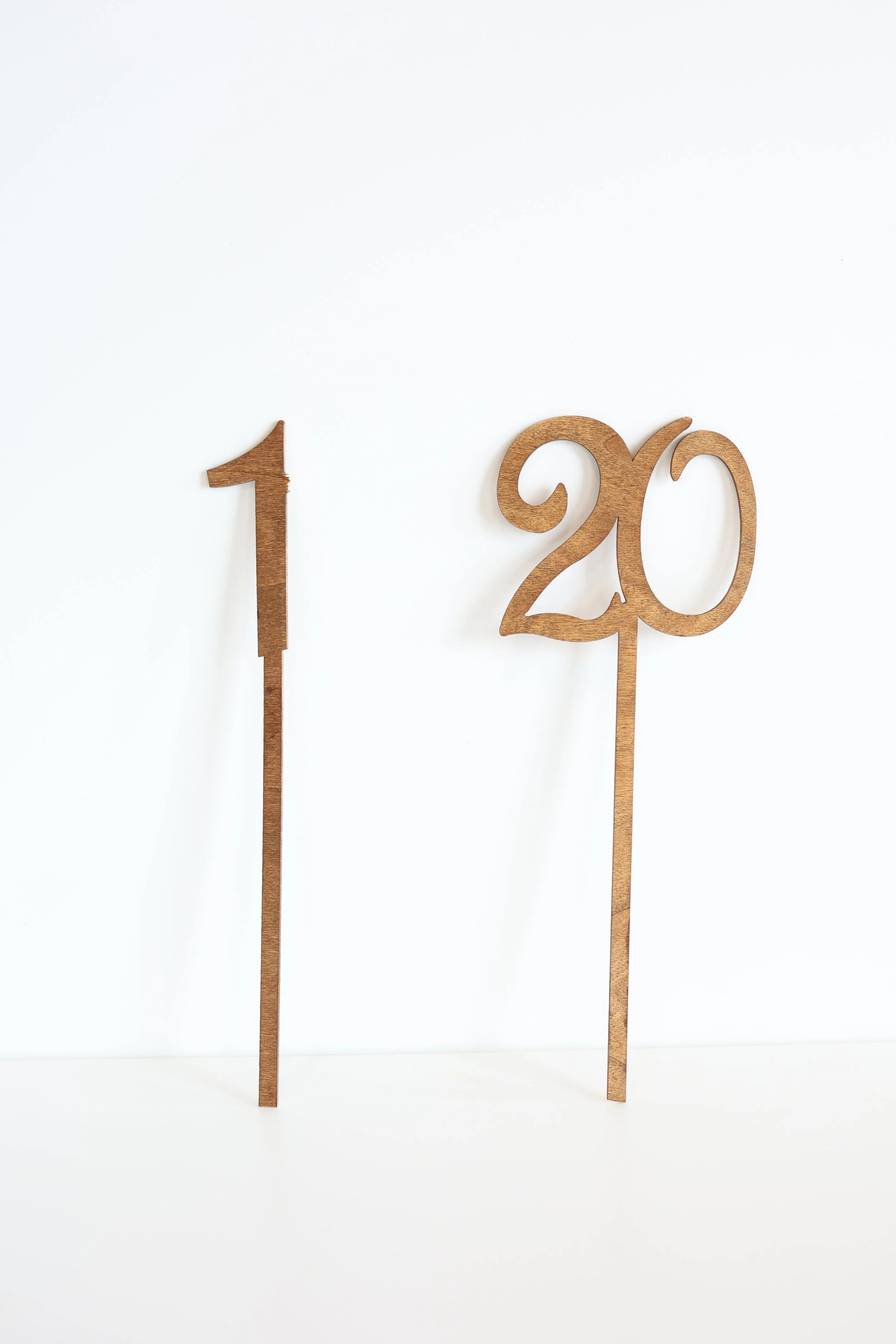 Wood Stick Table Numbers